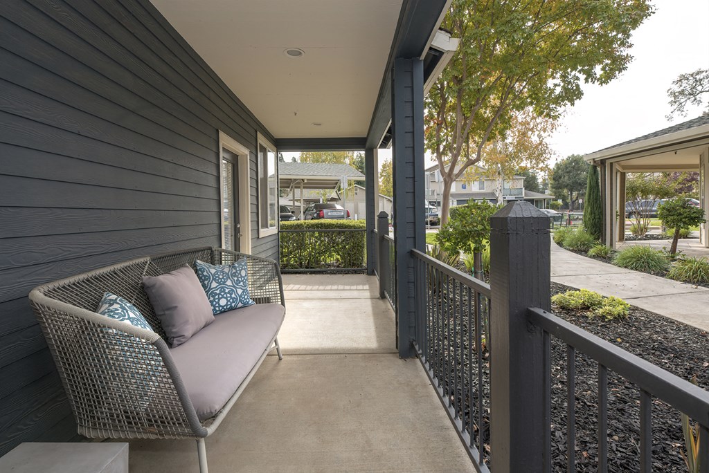 Private Balcony With Seating at Atwood Apartments, Citrus Heights