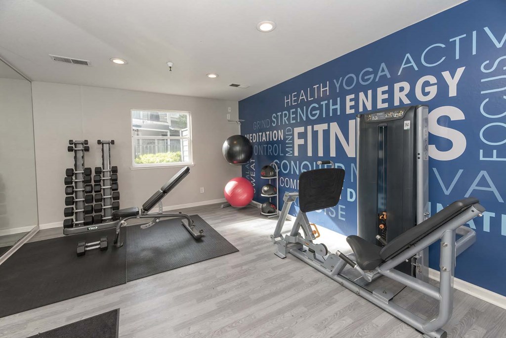 Fitness Center With Modern Equipment at Atwood Apartments, California, 95610