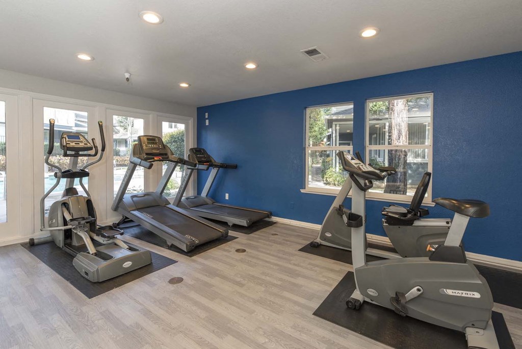Cardio Machines In Gym at Atwood Apartments, Citrus Heights, CA