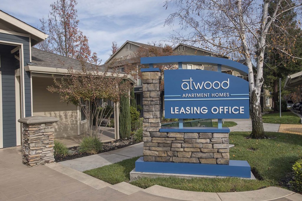 Leasing Center External View at Atwood Apartments, Citrus Heights, California