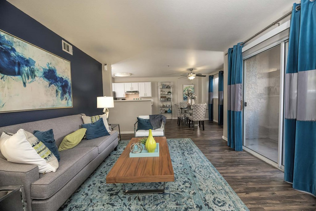 Living Room Come Dining Area at Bella Vista Apartments