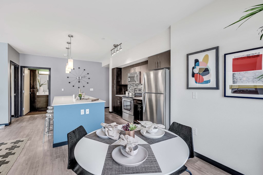 Large kitchen at Vue 22