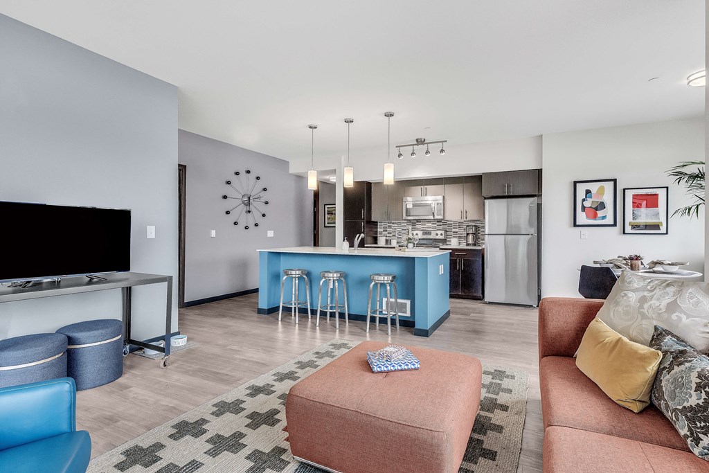 Large floor plan at Vue 22