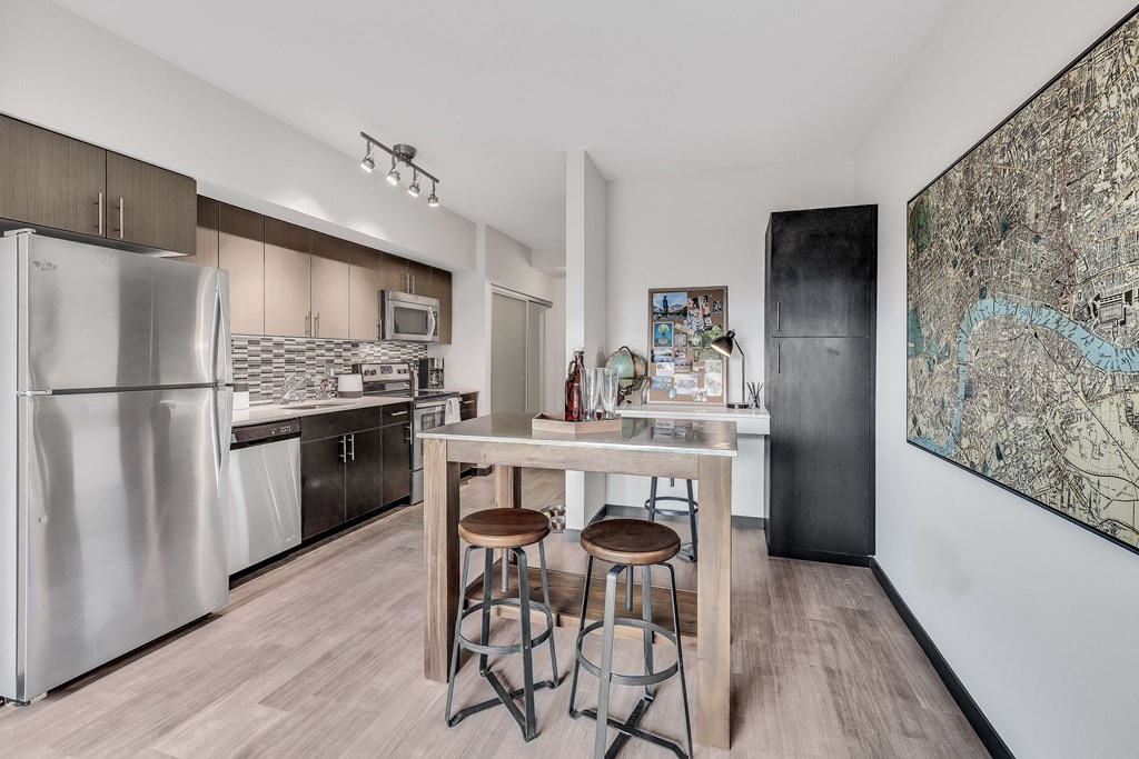 Kitchen area at Vue 22