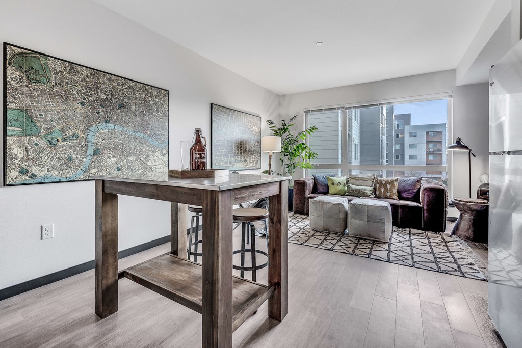 Living space at Vue 22