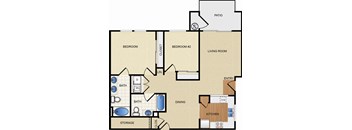 B1 floor plan at Santa Rosa