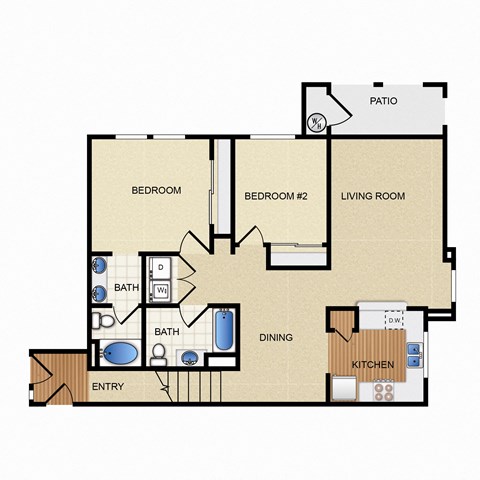 floor plan at Santa Rosa