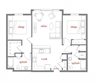 Floor Plan B4 at Tivalli Apartments