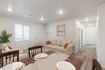 Furnished Living Room at Silver Lake Apartments