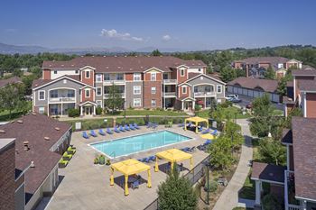 aerial views at Bear Valley Apartments