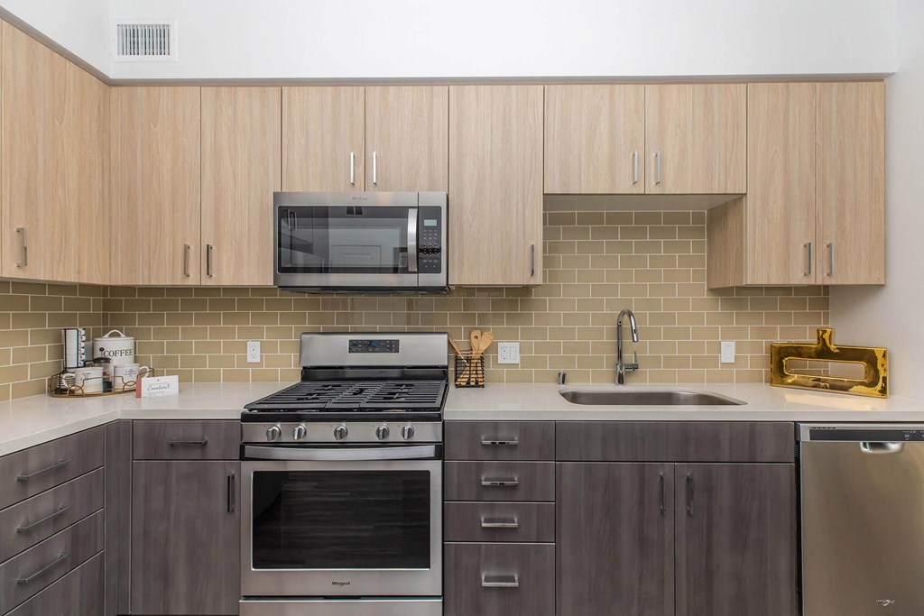 State of the art kitchen at The Platform Urban Apartments