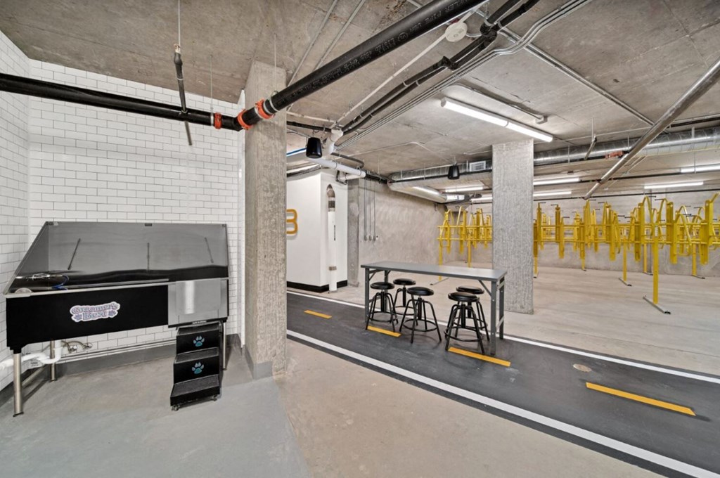 bike racks at The Bower