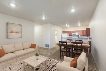 Furnished Living Room Photo at North Peak Apartments