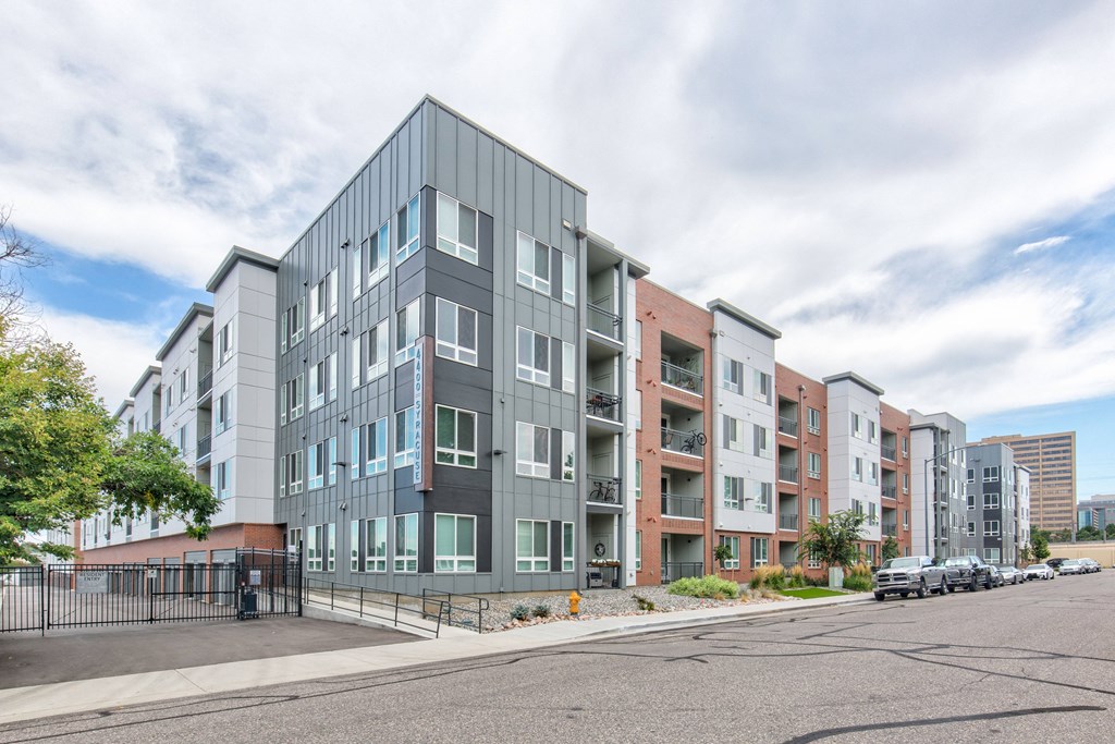a new apartment building on a city street