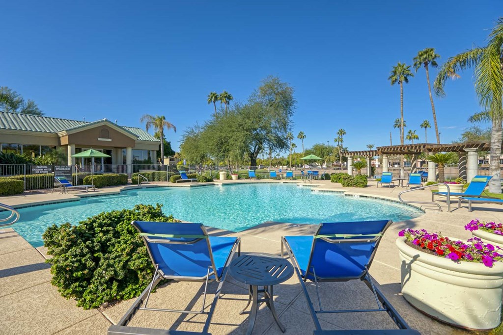 Lounge and Pool at Lakeview at Superstition Springs, 1849 South Power Road