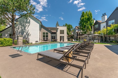 resort style pool at Pallas