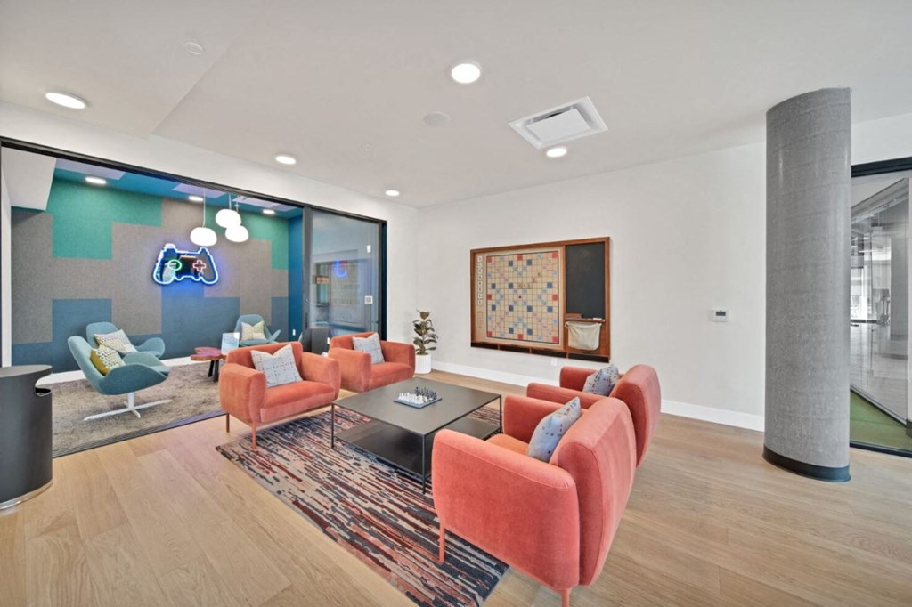 Game room at The Bower