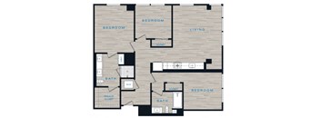 a floor plan of a building with different floors