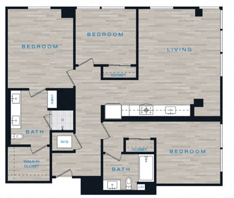 a floor plan of a building with different floors