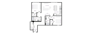 an illustration of a floor plan of a house