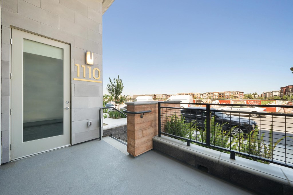 Patio at The Platform Urban Apartments