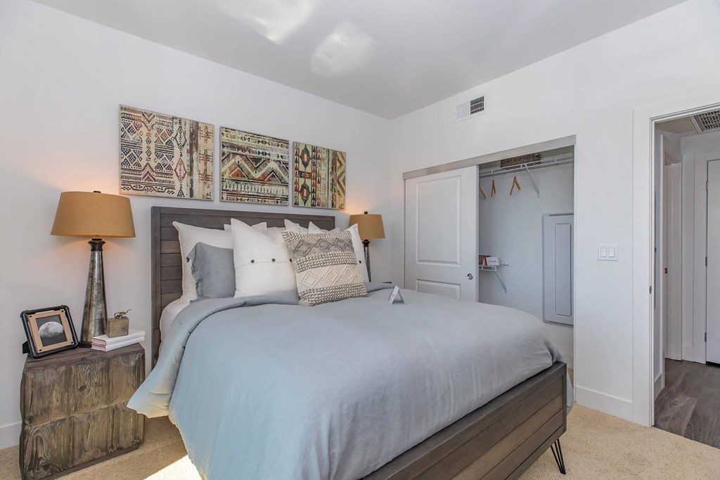 Second Furnished Bedroom at The Platform Urban Apartments