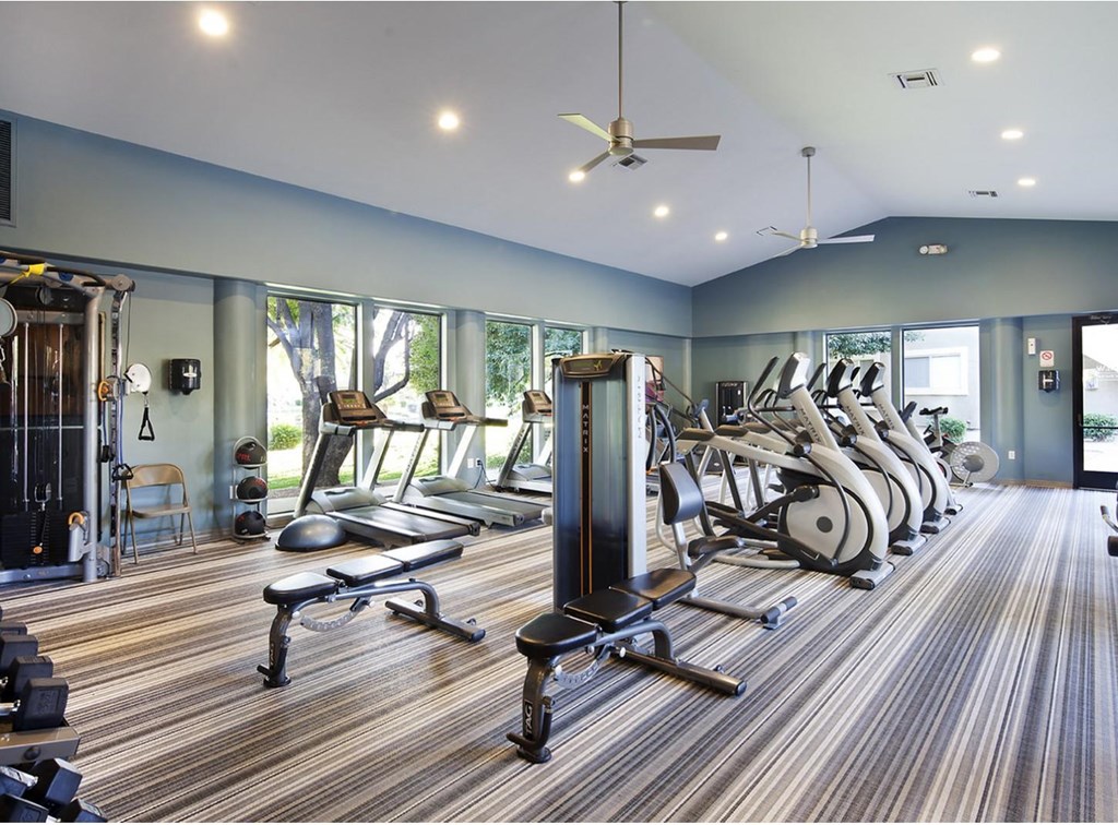 Fitness Center with Wide Variety of Cardio and Weight Equipment, at Lakeview at Superstition Springs, Mesa, Arizona