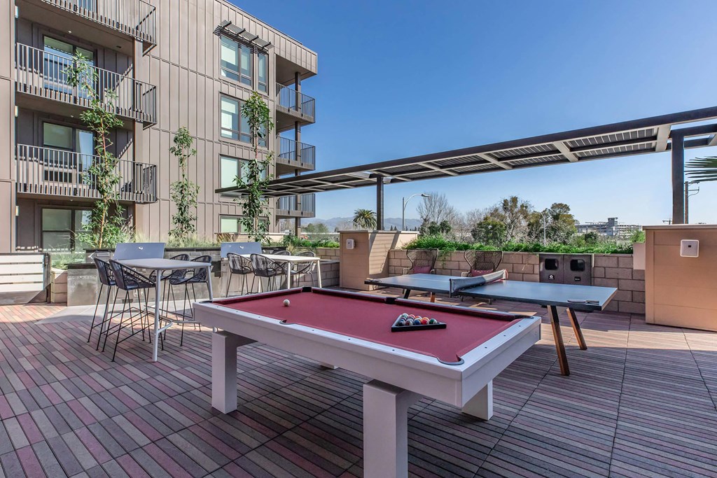 Pool Table at The Platform Urban Apartments