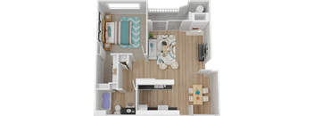 Floor Plan 3  at Marina Village Apartments