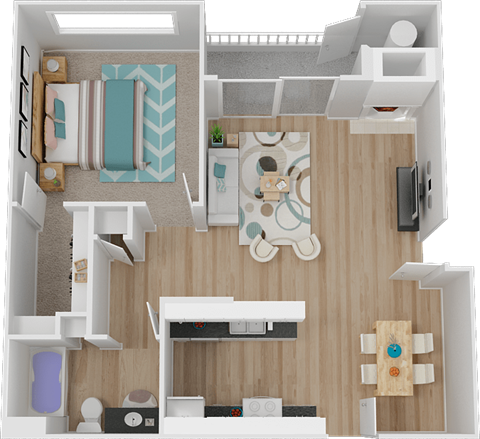 Floor Plan 3  at Marina Village Apartments