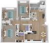 Floor Plan Views at Marina Village Apartments
