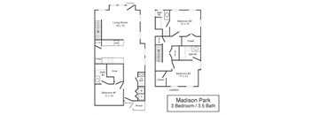 the floor plans for two bedroom apartments in madison park