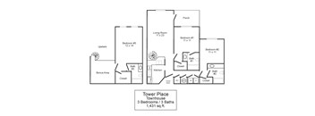 3 Bed 3 Bath - Townhouse