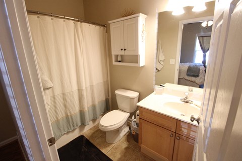 a bathroom with a toilet and a sink