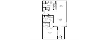 One Bedroom 859 Sqft