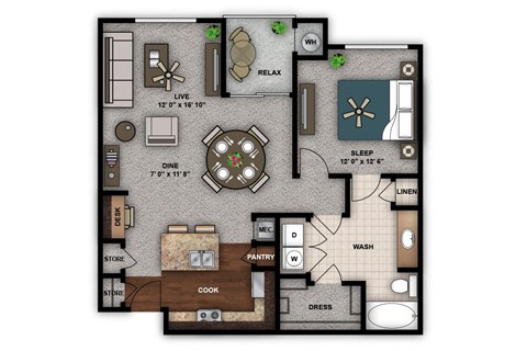 1  Bedroom Uptown A5r