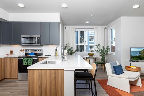 One Bedroom Model Kitchen - The Miles