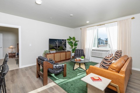 Two Bedroom Model Living Area - The Miles