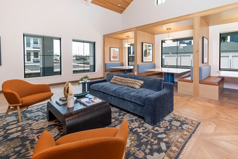 Clubhouse Lounge & Work Booths - THe Miles