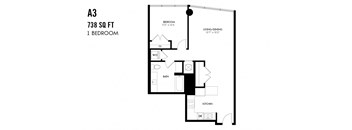 One Bedroom A3 APEX The One