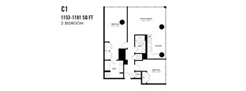 Two Bedroom C1 Apex The One