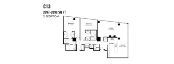 Two Bedroom C13 Apex The One