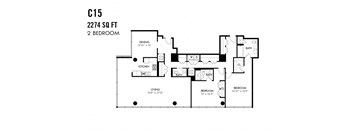 Two Bedroom C15 Apex The One