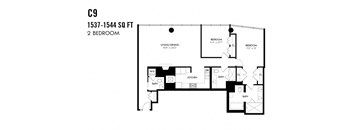 Two Bedroom C9 Apex The One