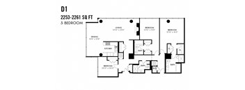 Three Bedroom D1 Apex The One