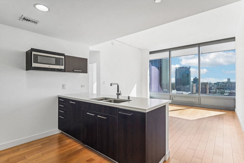 Apex The One - Kitchen and Living Area