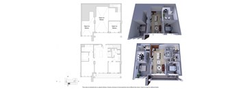 2 Bedroom Townhouse 2M.6B Floor Plan - Bromwell