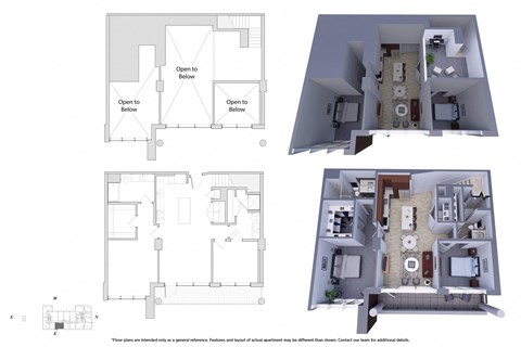2 Bedroom Townhouse 2M.6B Floor Plan - Bromwell