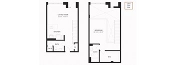 Coen 1 Bedroom Live Work 1036 SF