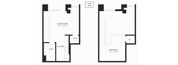 Coen 1 Bedroom Loft 705 SF